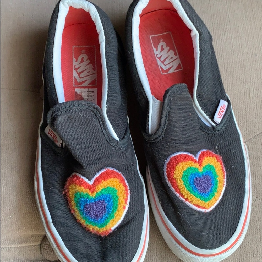 Vans heart slip-ons